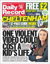 Portada de Daily Record (Reino Unido)