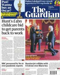 Portada de The Guardian (Reino Unido)