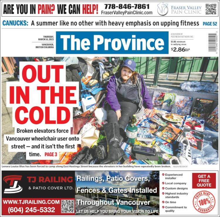 Portada de The Province (Canada)