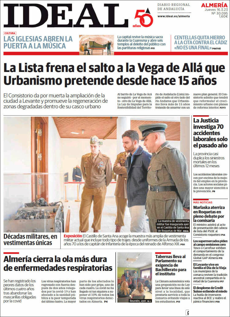 Portada de Ideal Almeria (España)