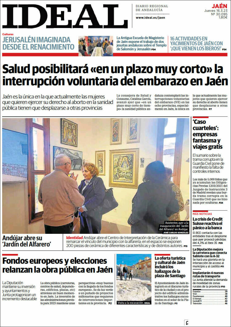 Portada de El Ideal de Jaén (España)