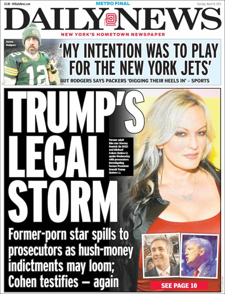 Portada de Daily News - New York (USA)