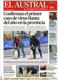 Portada de El Austral de Osorno (Chile)