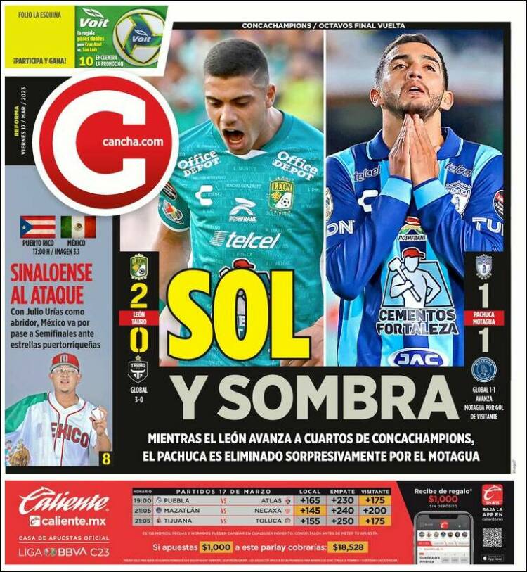 Portada de Cancha (México)