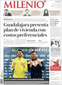 Portada de Milenio - Jalisco (México)