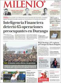 Portada de Milenio - Laguna (México)