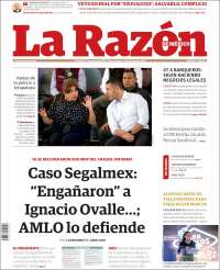 Portada de La Razón (México)