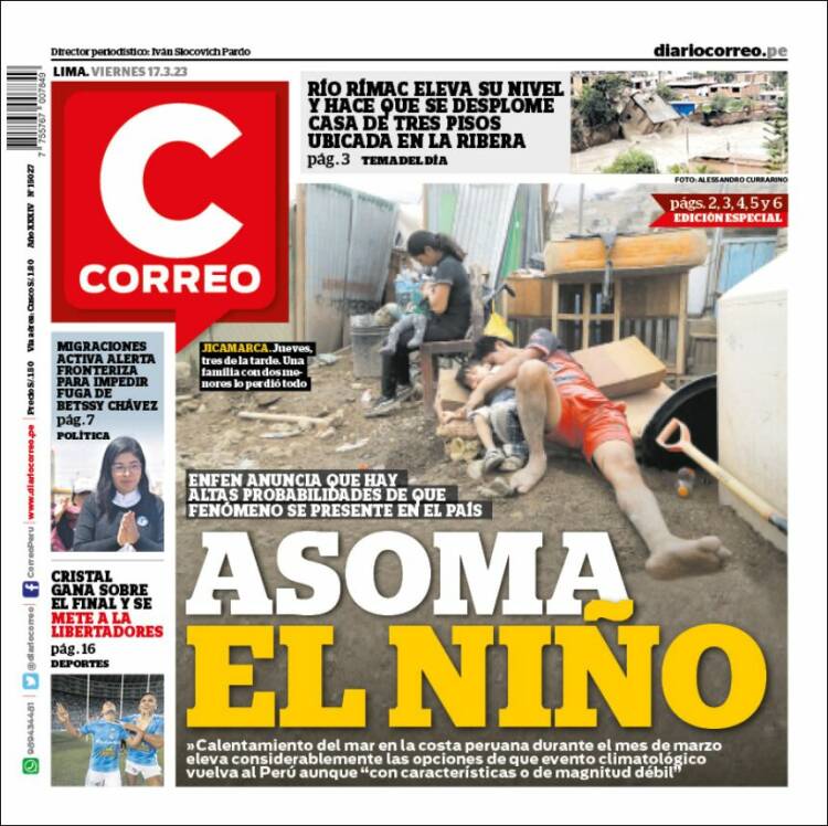 Portada de Diario Correo (Perú)