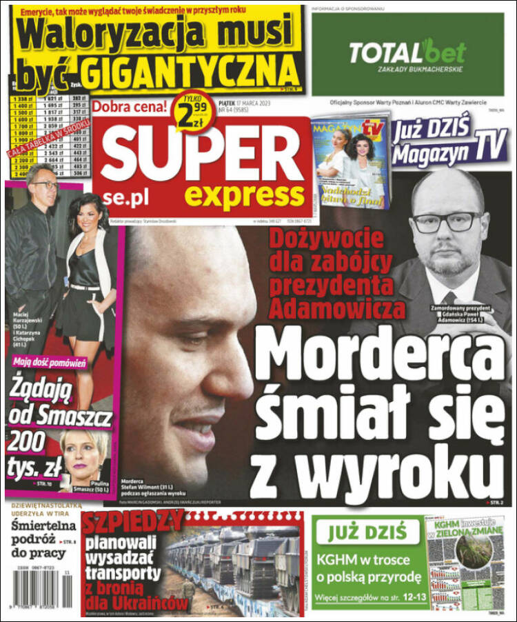 Portada de Super Express (Polonia)