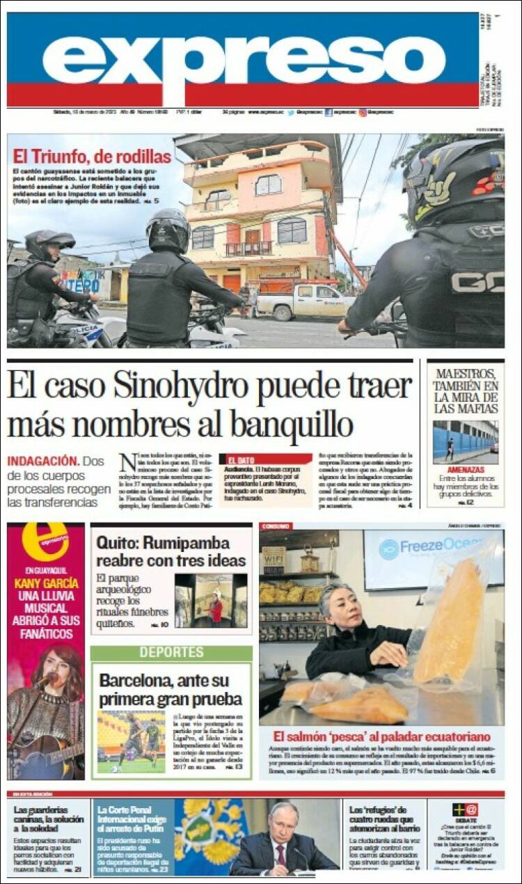 Portada de Expreso (Ecuador)