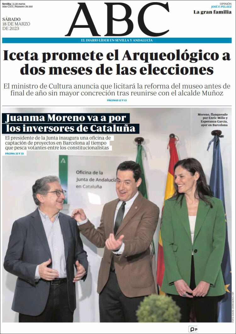 Portada de ABC - Sevilla (España)