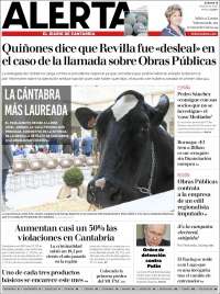 Portada de Alerta - El Diario de Cantabria (España)