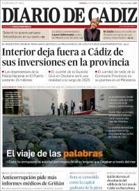 Portada de Diario de Cádiz (España)