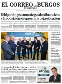 Portada de El Correo de Burgos (España)