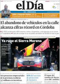 Portada de El Día de Córdoba (España)