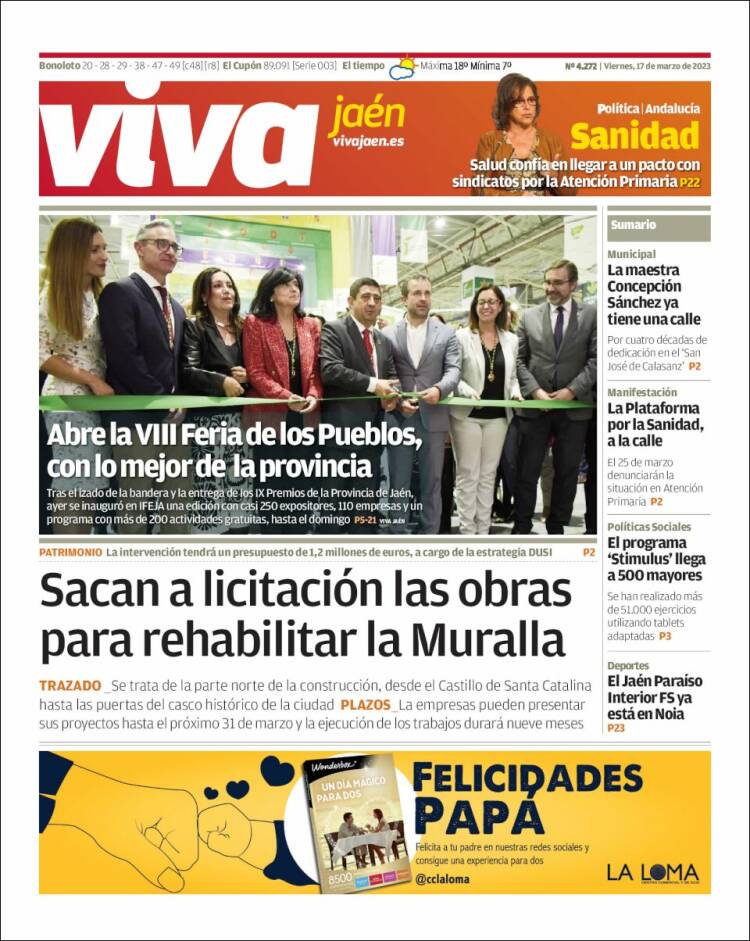 Portada de Viva Jaén (España)