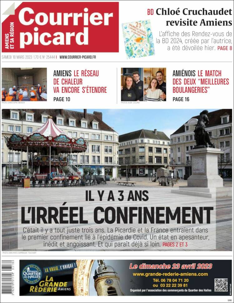 Portada de Courrier Picard (Francia)