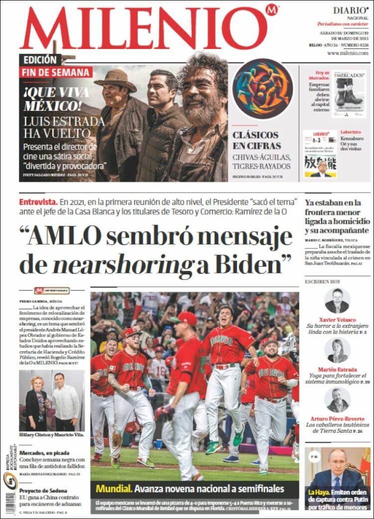 Portada de Milenio (México)