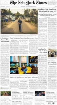 Portada de New York Times (USA)