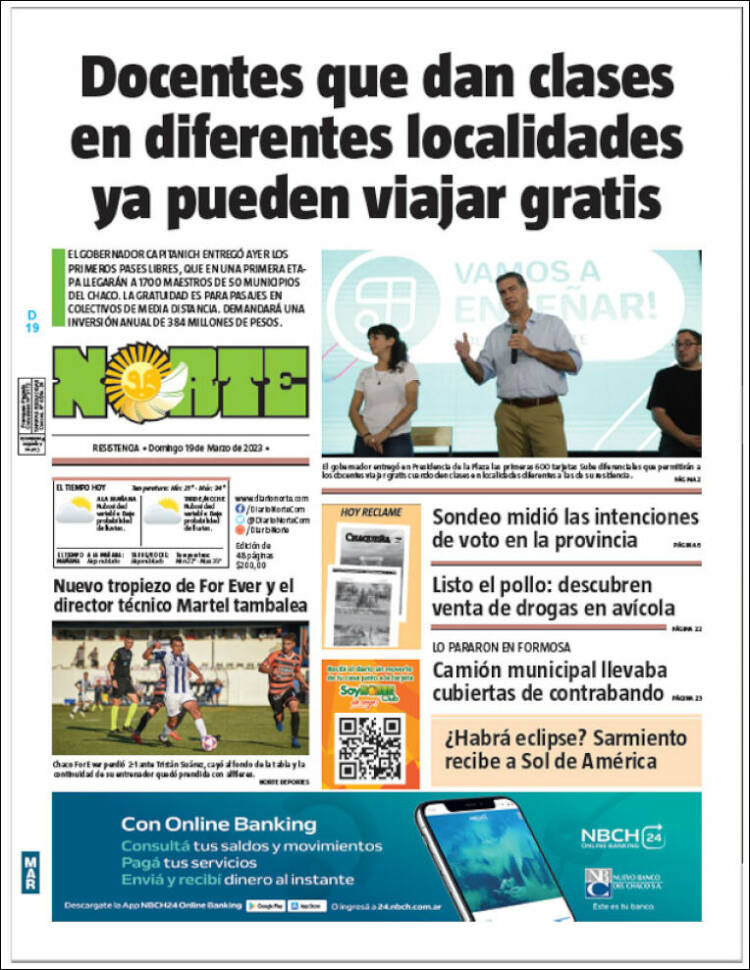 Portada de Diario Norte (Argentina)