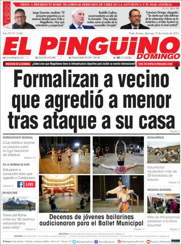 Portada de El Pingüino (Chile)