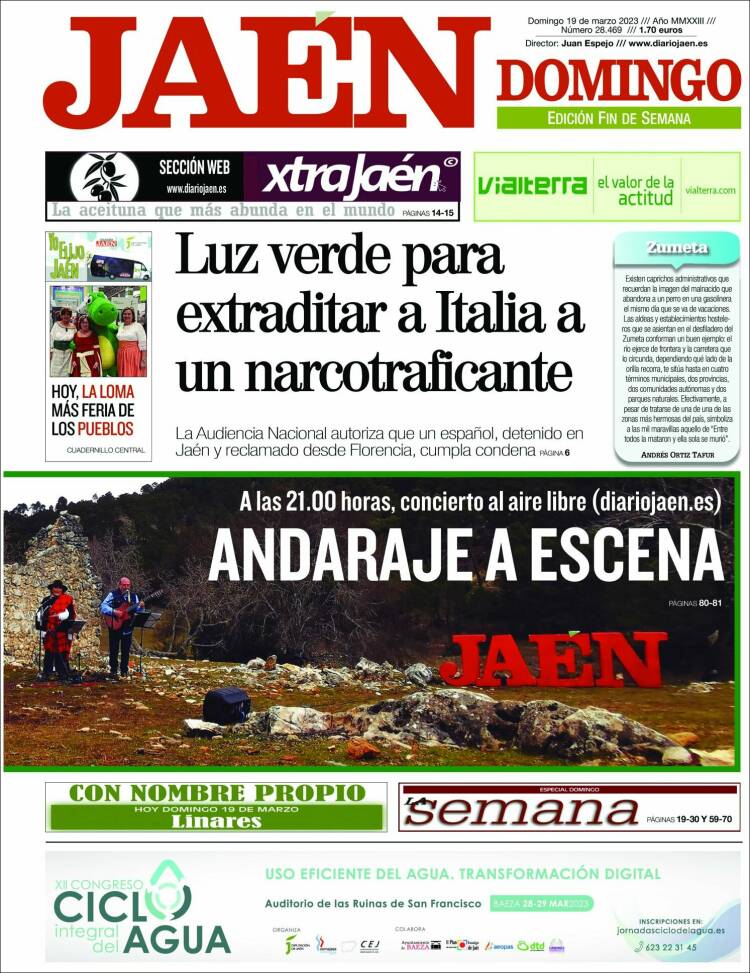 Portada de Diario Jaén (Spain)