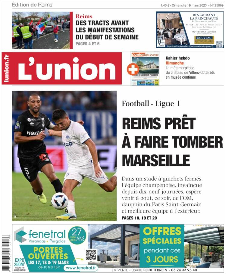 Portada de L'Union (France)