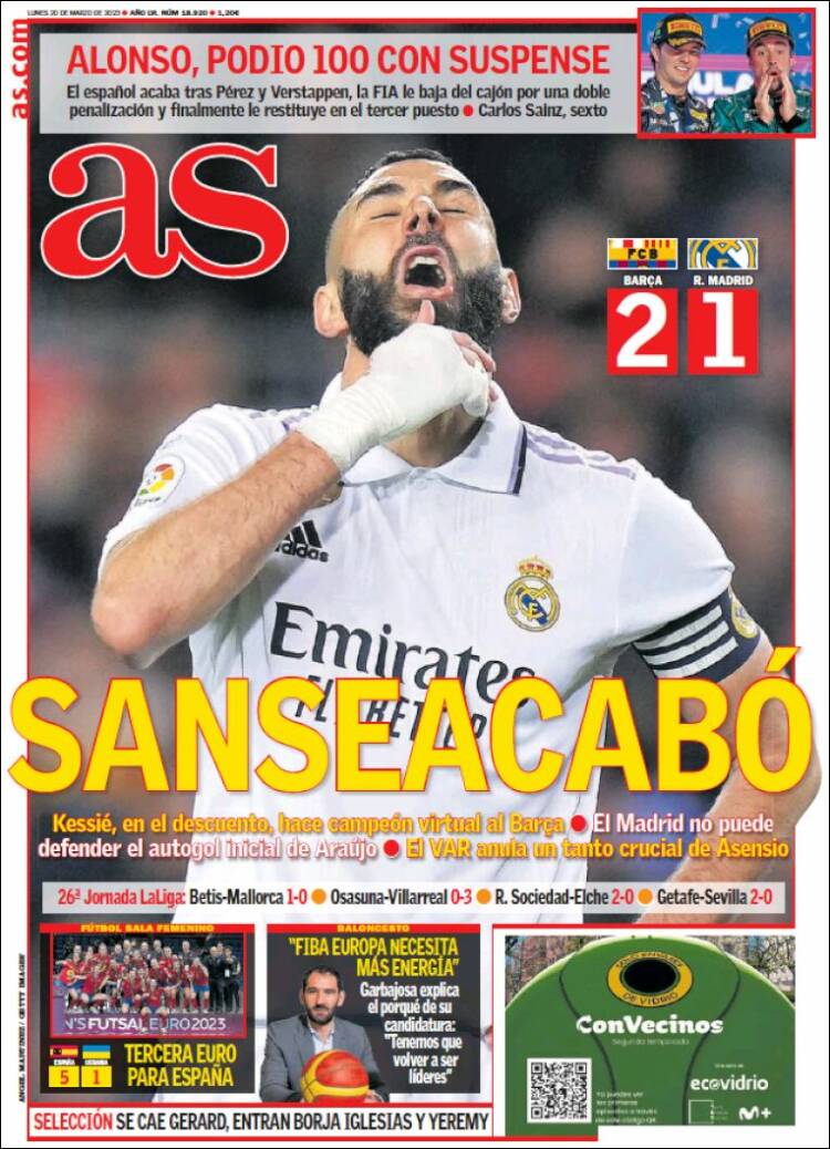 Portada de As (España)