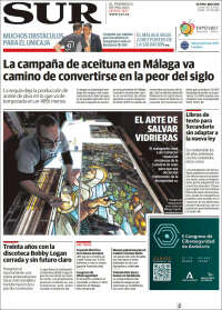 Portada de Diario el Sur (España)