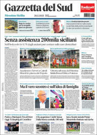 Portada de Gazzetta del Sud (Italia)