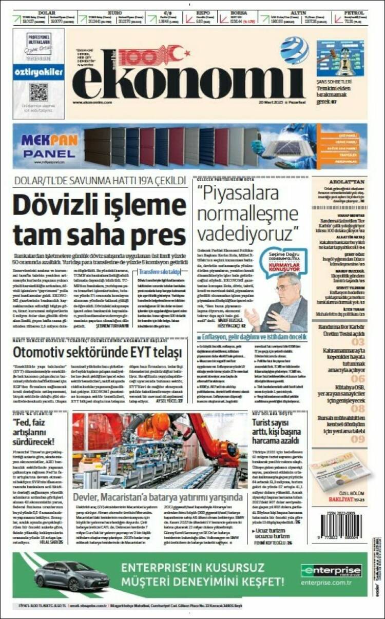 Portada de Dünya (Turqu&iacute;a)