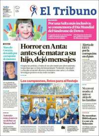 Portada de El Tribuno - Salta (Argentina)