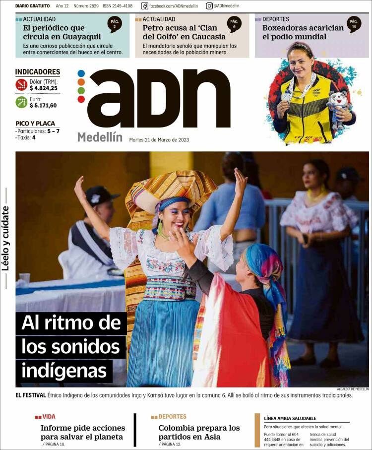 Portada de ADN - Medellín (Colombia)