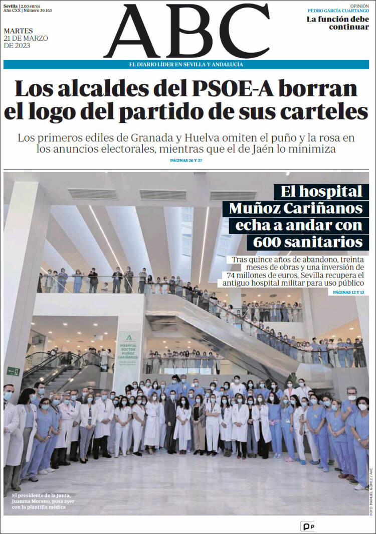 Portada de ABC - Sevilla (España)