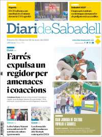 Portada de Diari de Sabadell (España)