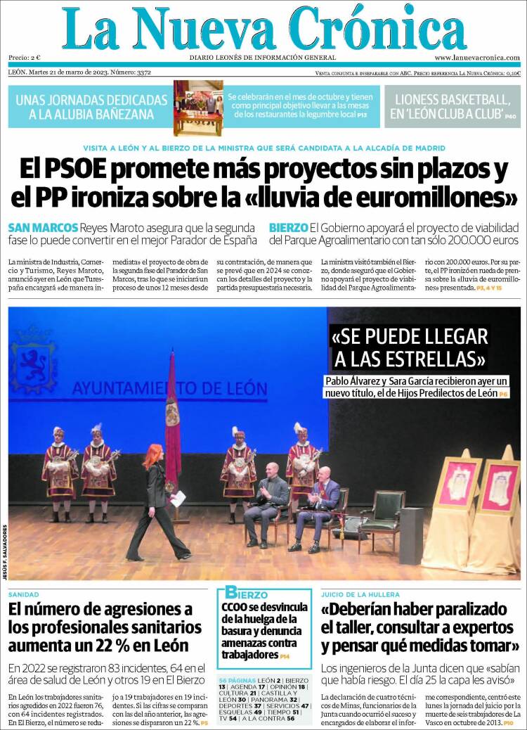 Portada de La Nueva Crónica (España)