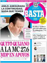 Portada de Diario Basta (México)