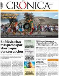 Portada de La Crónica de Hoy (México)