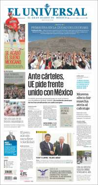 Portada de El Universal (México)