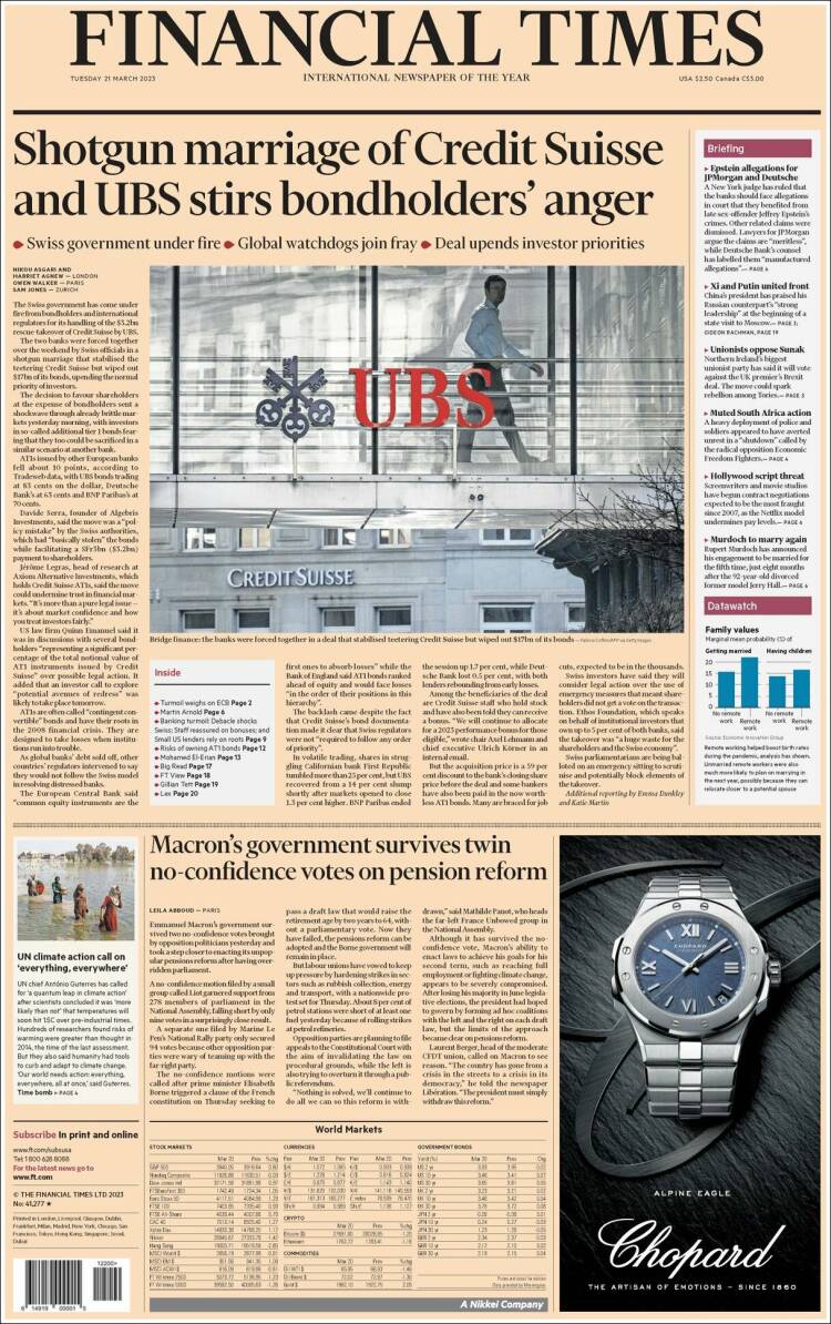 Portada de Financial Times - USA (USA)