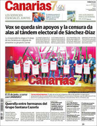 Portada de Canarias 7 (España)