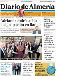 Portada de Diario de Almería (España)