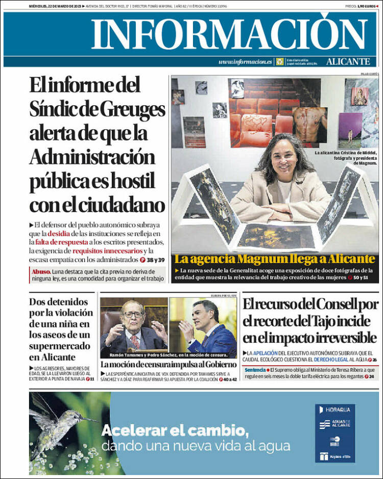 Portada de Diario Información (España)