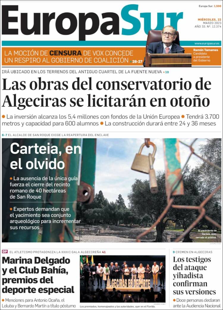 Portada de Europa Sur (España)