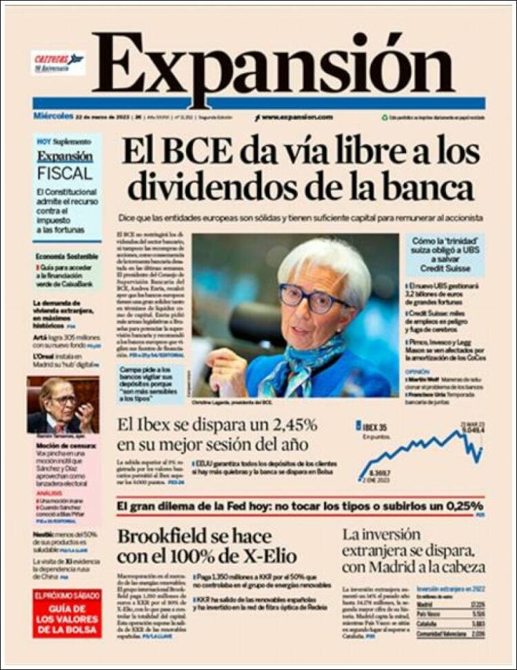 Portada de Expansión (Espa&ntilde;a)