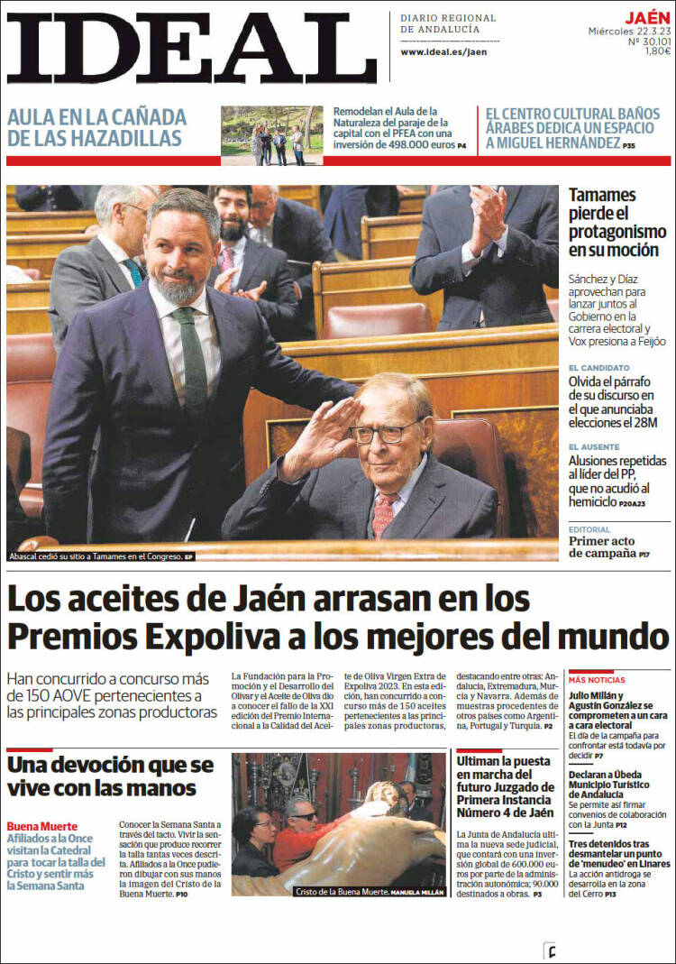 Portada de El Ideal de Jaén (España)