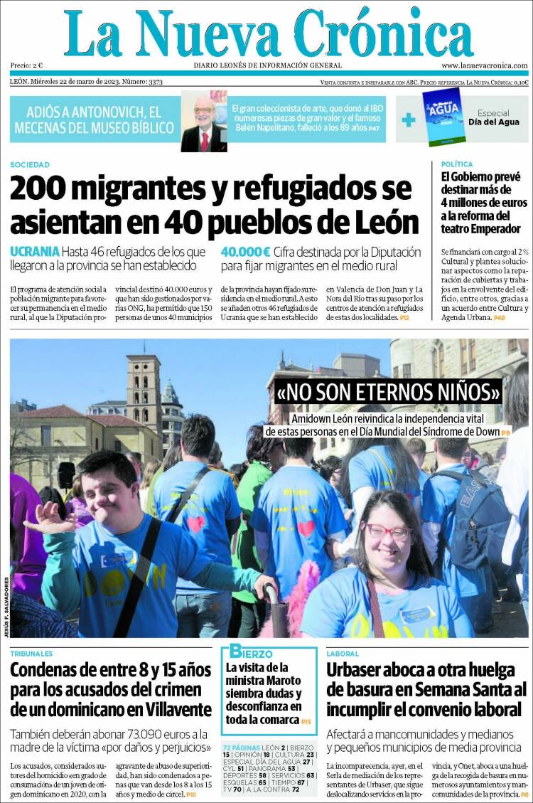 Portada de La Nueva Crónica (España)