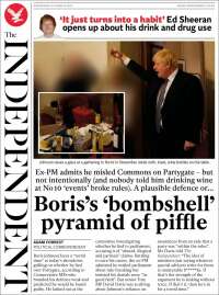 Portada de The Independent (Reino Unido)