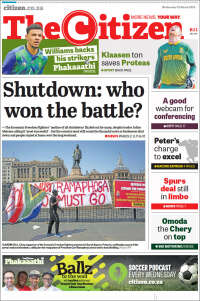Portada de The Citizen (Afrique du Sud)