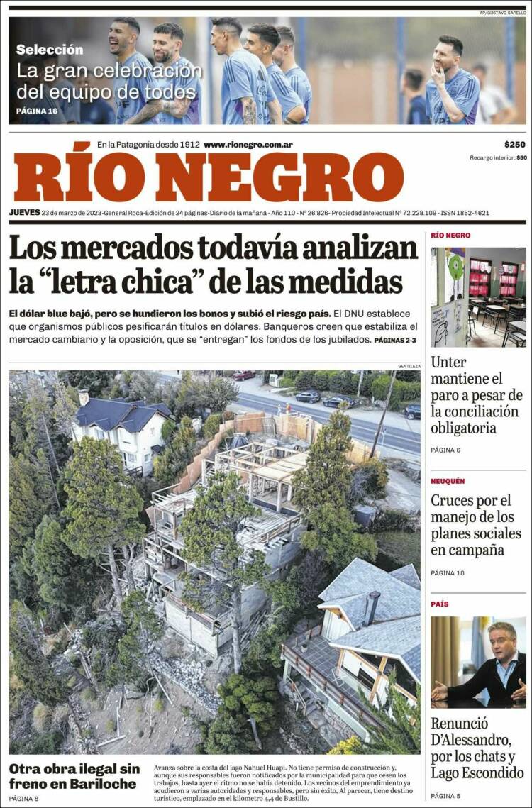 Portada de Rio Negro (Argentina)